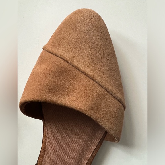 Tom’s Suede Animal Print Tan Women’s Slip On Flats Shoes Size 8.5W - Picture 4 of 8